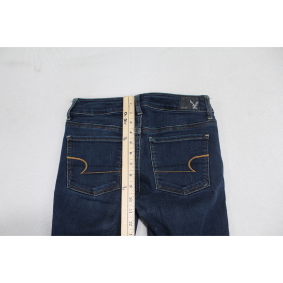 American Eagle Outfitter Women Blue Jeans Jegging Crop Size 4 - Picture 8 of 12